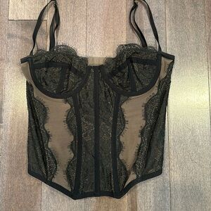 Urban Outfitters Modern Love Corset Black